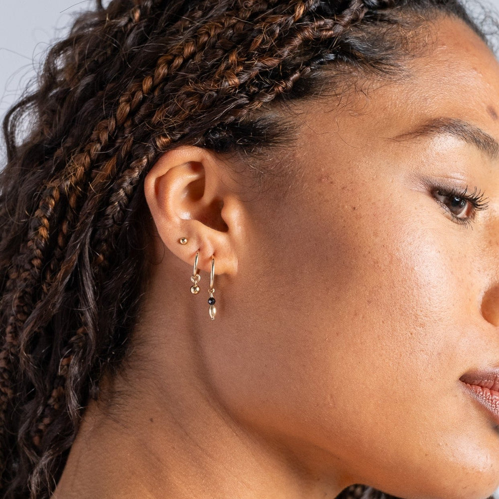 3.0mm Ball Stud Earrings Gold 2 - Bowerbird Jewels - Online Jewellery Store