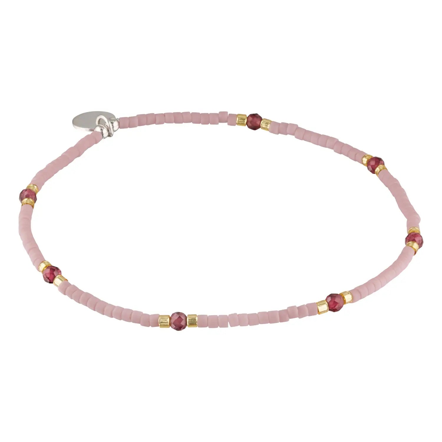 Colour Splice Garnet Gemstone Stacking Bracelet 1 - Australian Jewellery Brand Bowerbird Jewels