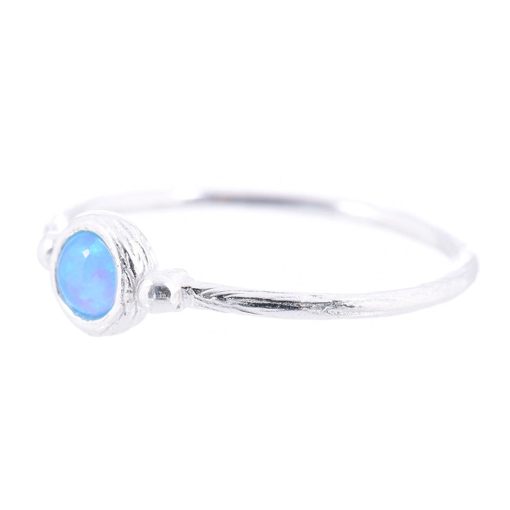 Cosmos Opalite Ring Silver 2 - Bowerbird Jewels - Online Jewellery Store
