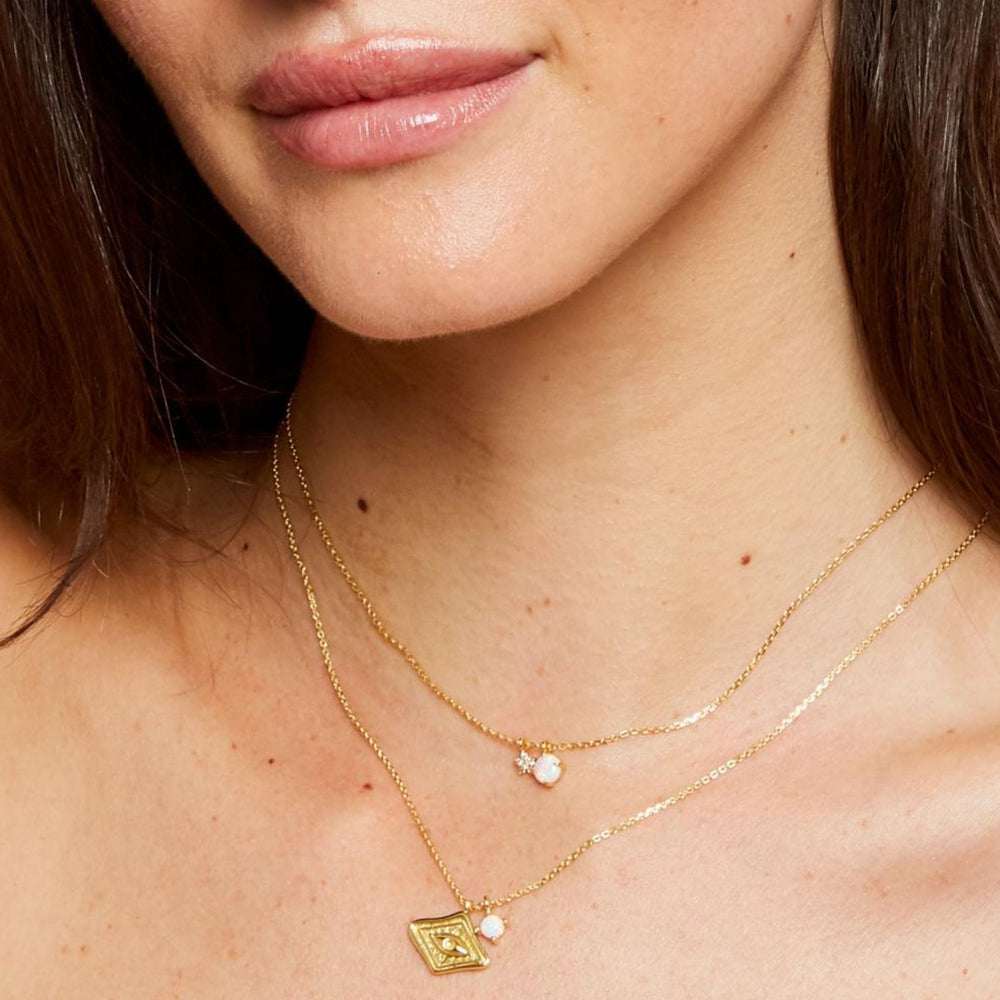 Moonglow Pendant Gold 7 - Bowerbird Jewels - Online Jewellery Store