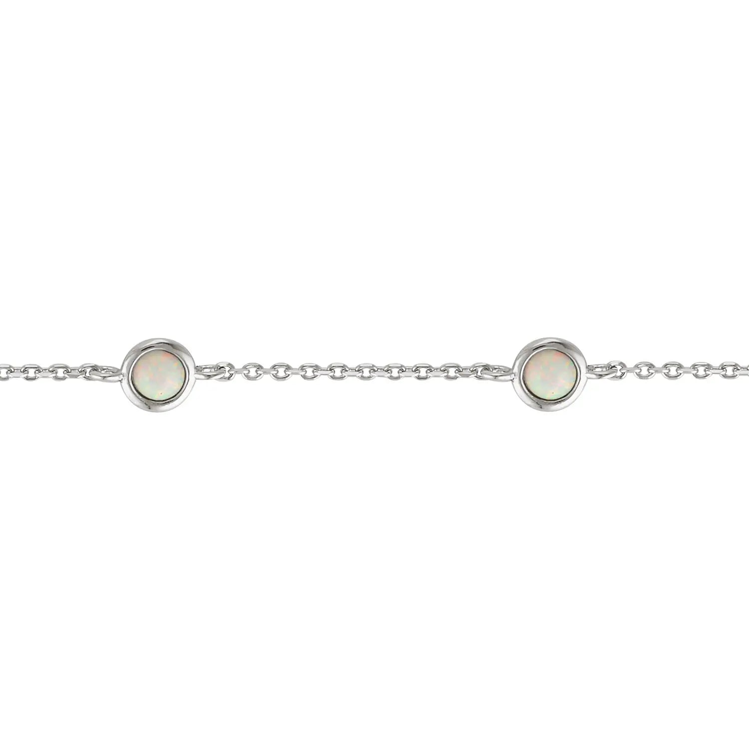 Ripples White Opalite Bracelet Silver 2 - Australian Jewellery Brand Bowerbird Jewels