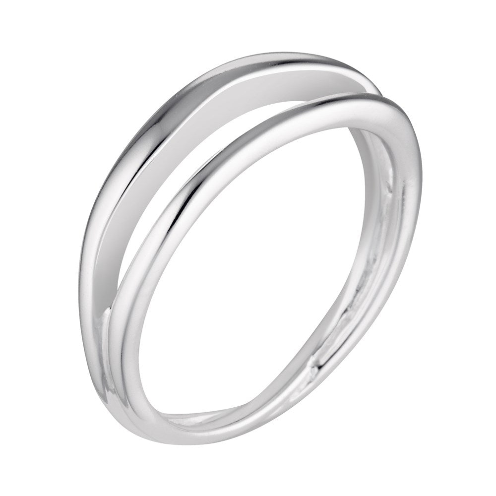 Silver Split Shank Ring Silver 3 - Bowerbird Jewels - Online Jewellery Store