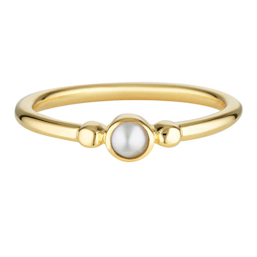 Sulet Pearl Ring Gold 1 - Bowerbird Jewels - Online Jewellery Store