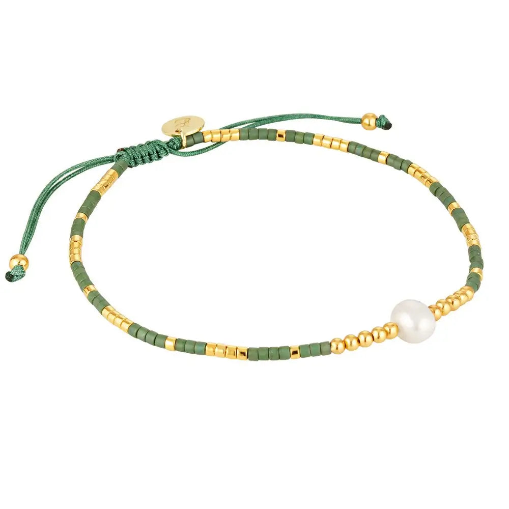 Xanadu Pearl Stacking Bracelet Bracelet Fern 1 - Australian Jewellery Brand Bowerbird Jewels