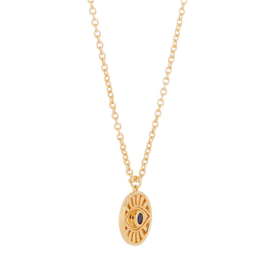Minds Eye Necklace Gold 2 - Bowerbird Jewels - Online Jewellery Stores