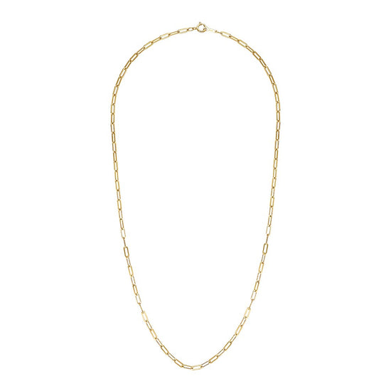 Gold Paperclip Chain 2 - Bowerbird Jewels - Online Jewellery Stores
