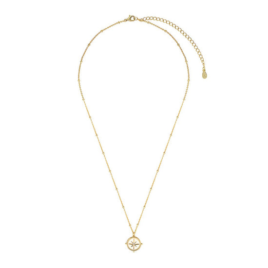 Compass of the Soul Necklace Gold 2 - Bowerbird Jewels - Online Jewellery Stores