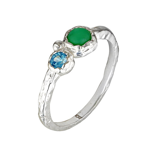 Empowered Organic Silver Stacking Ring 3 - Bowerbird Jewels - Online Jewellery Stores