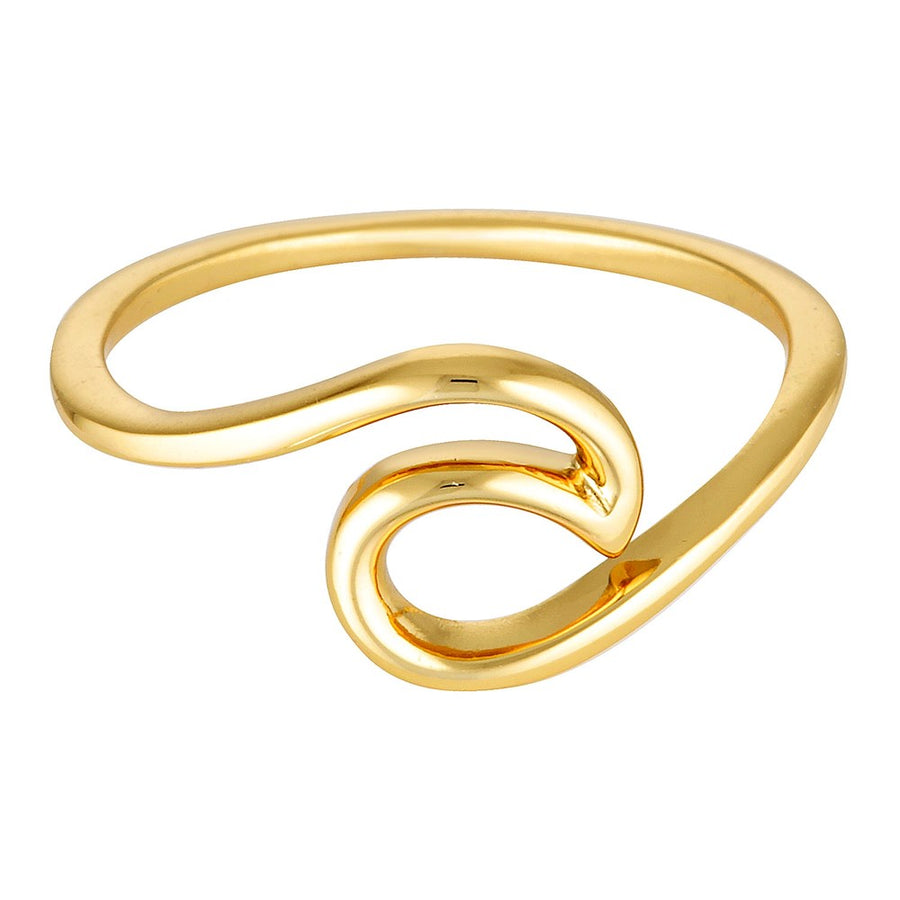 Orphic Wave Ring Gold 1 - Bowerbird Jewels - Online Jewellery Store