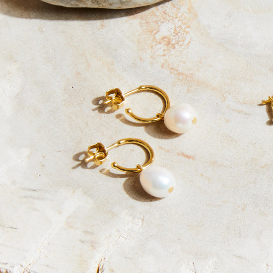 Arcane Pearl Hop Earrings - Bowerbird Jewels - Online Jewellery Store