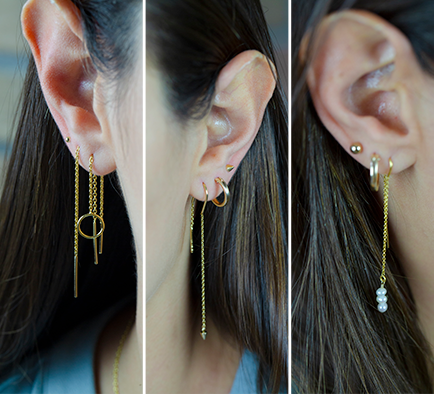 Trend alert: Thread Earrings