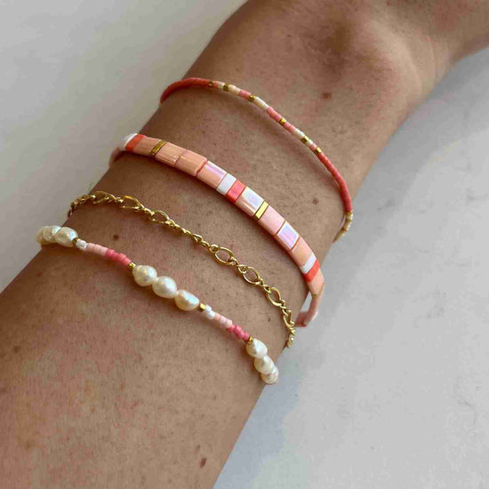 Moonstruck Pearl Stacking Bracelets