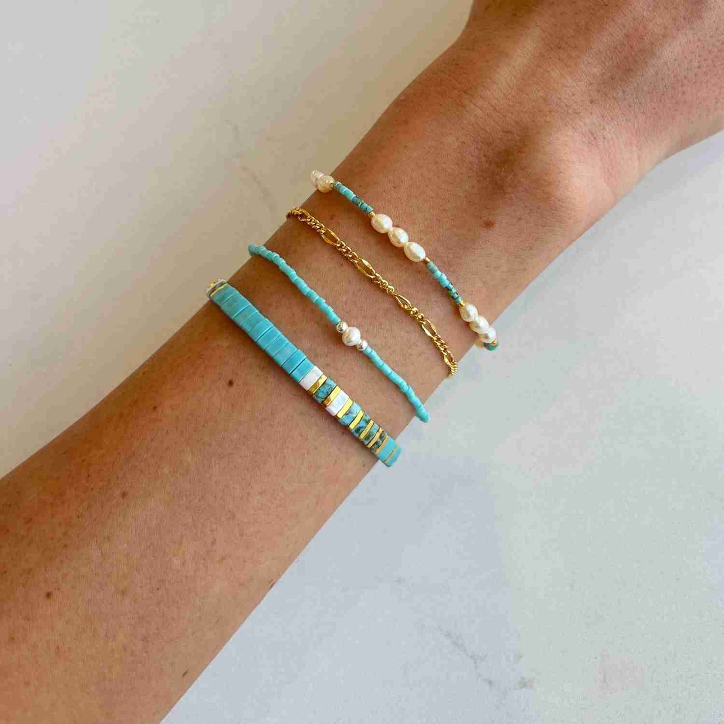 Gold Figaro Bracelet