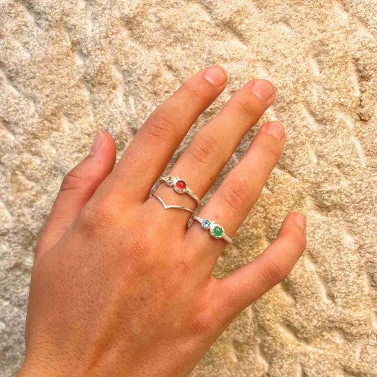 Energised Organic Stacking Ring