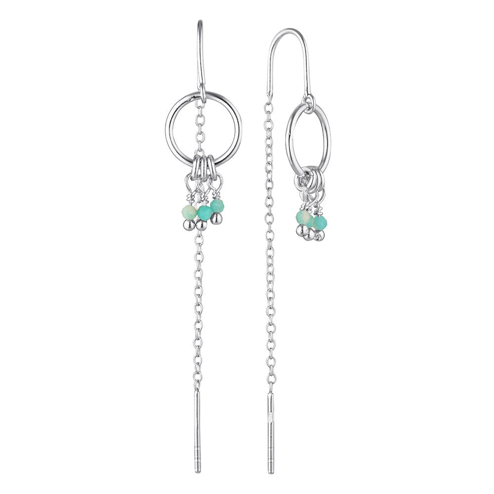 Allora Amazonite Thread Earrings