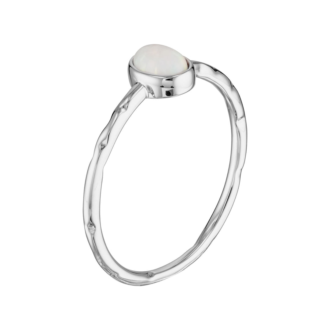 Solasta Solitaire Opalite Ring in Sterling Silver