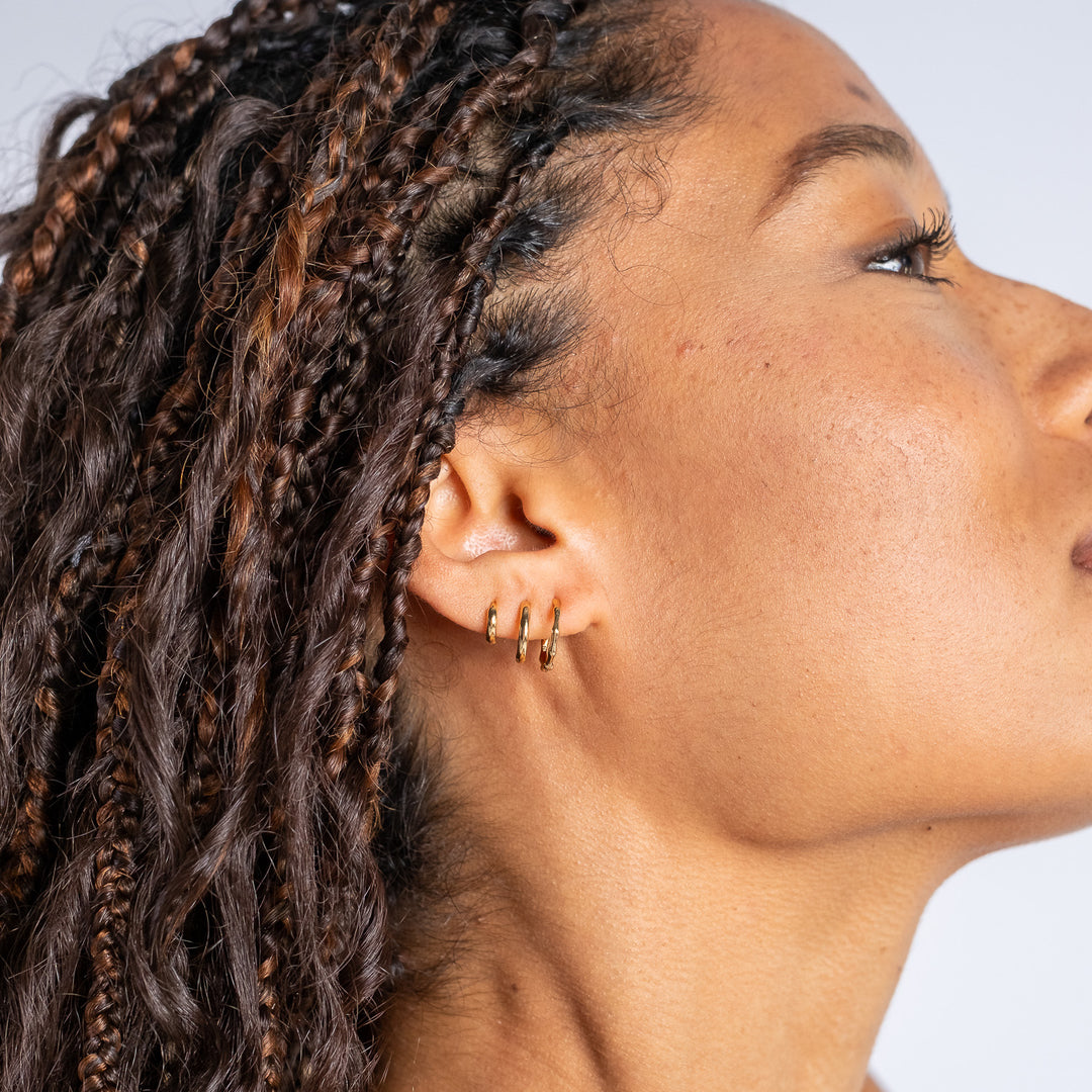 Bamboo Hoop Earrings