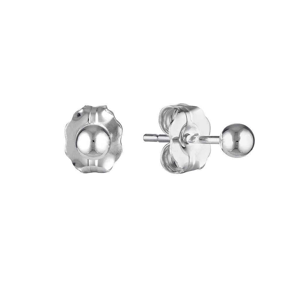 3.0mm Ball Stud Earrings Silver 2 - Australian Jewellery Brand Bowerbird Jewels