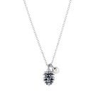 Acorn and Pearl Charm Necklace Silver 1 - Australian Jewellery Brand Bowerbird Jewels