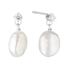 Avenoir Pearl Drop Earrings Silver 1 - Australian Jewellery Brand Bowerbird Jewels