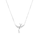 Bluebird and Pearl Necklace in Sterling Silver or Gold Silver 1 - Australian Jewellery Brand Bowerbird Jewels
