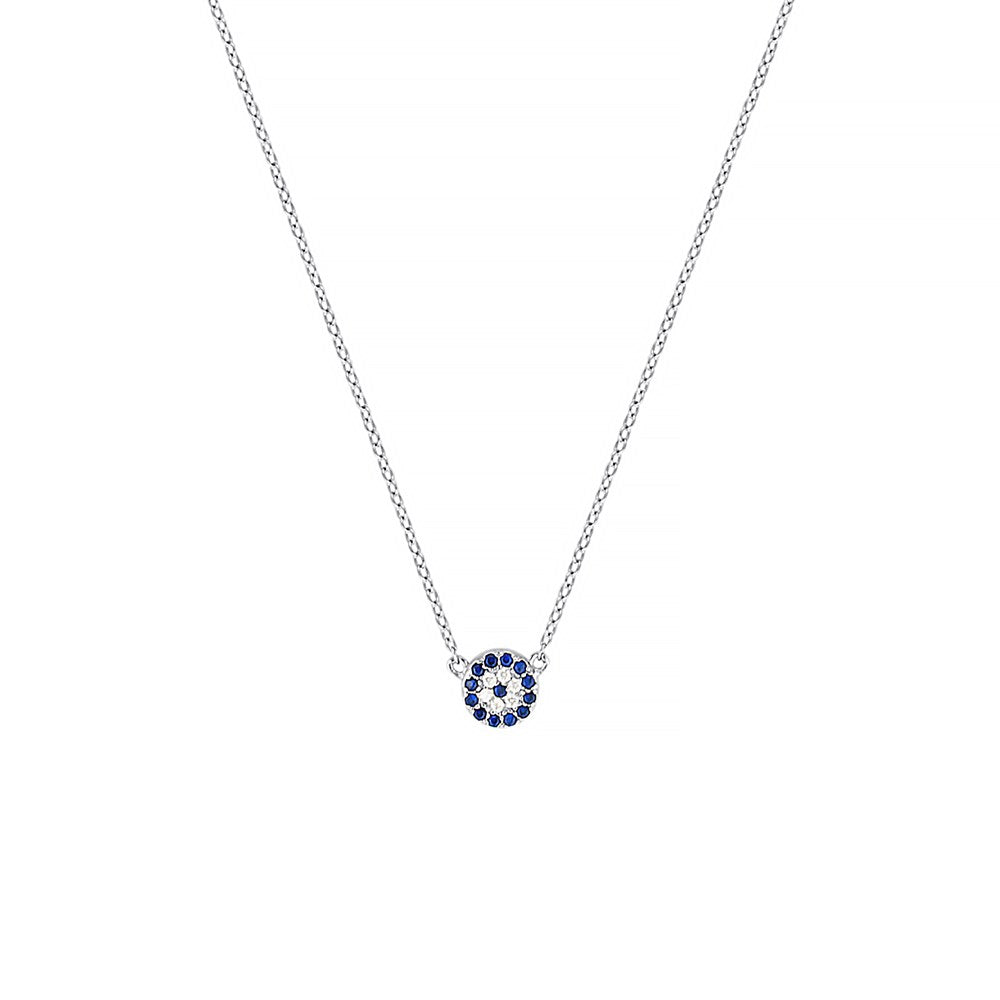 Silver Evil Eye Necklace