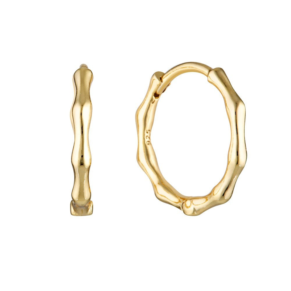 Bamboo Hoop Earrings