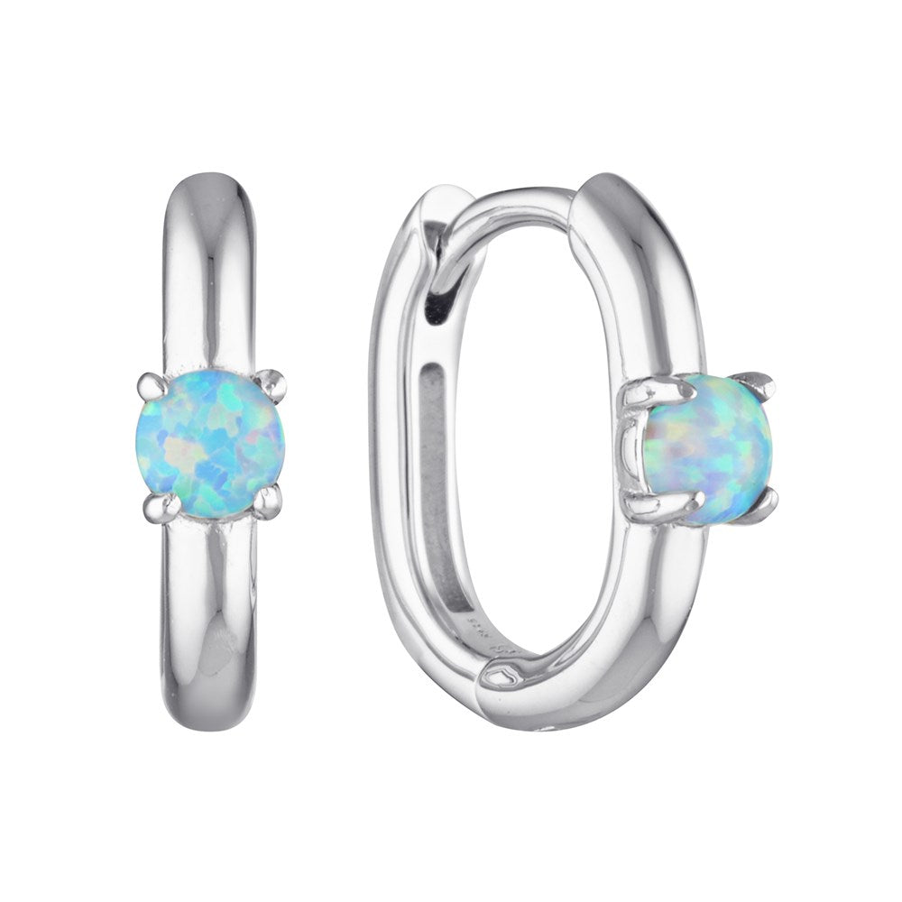 Opalite Huggie Earrings