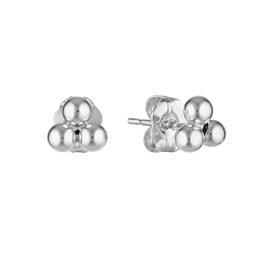 Three Ball Stud Earrings