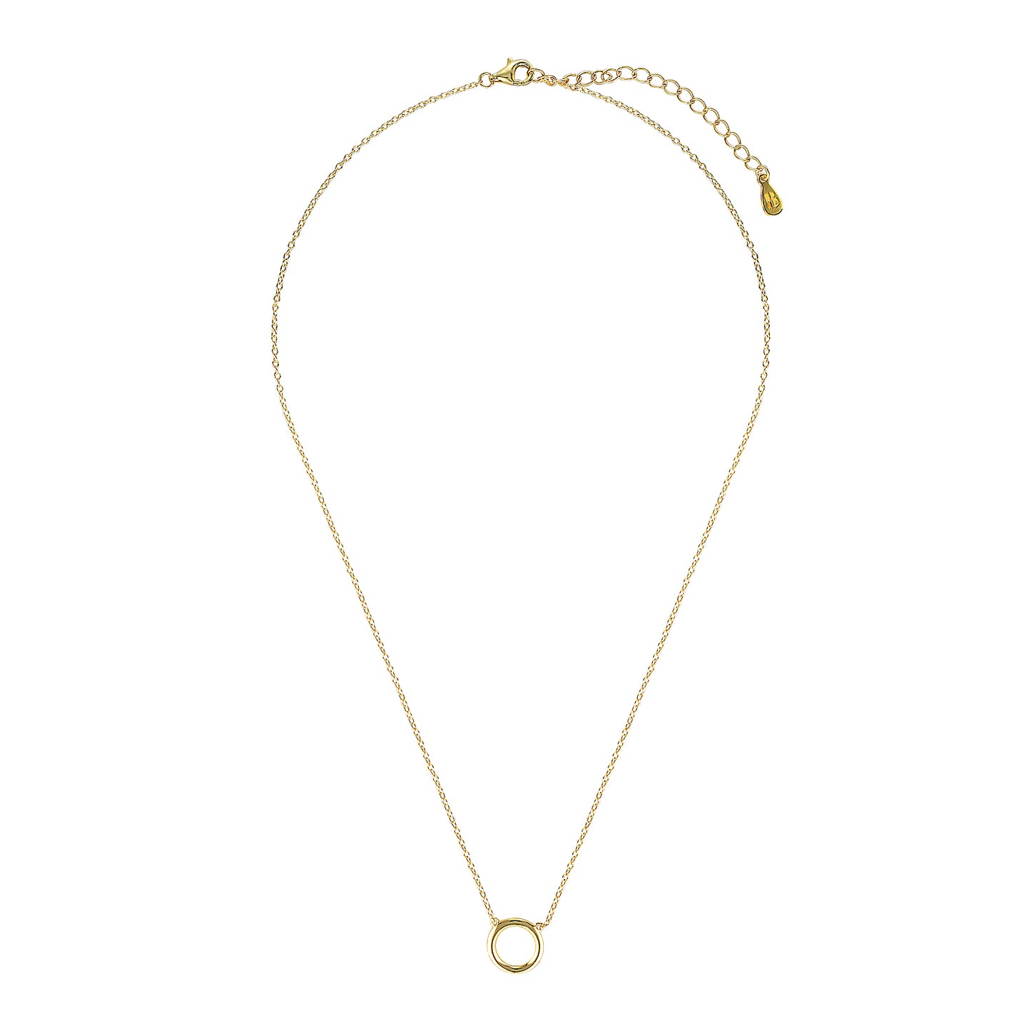 Orbit Circle Necklace Gold 1 - Bowerbird Jewels - Online Jewellery Stores