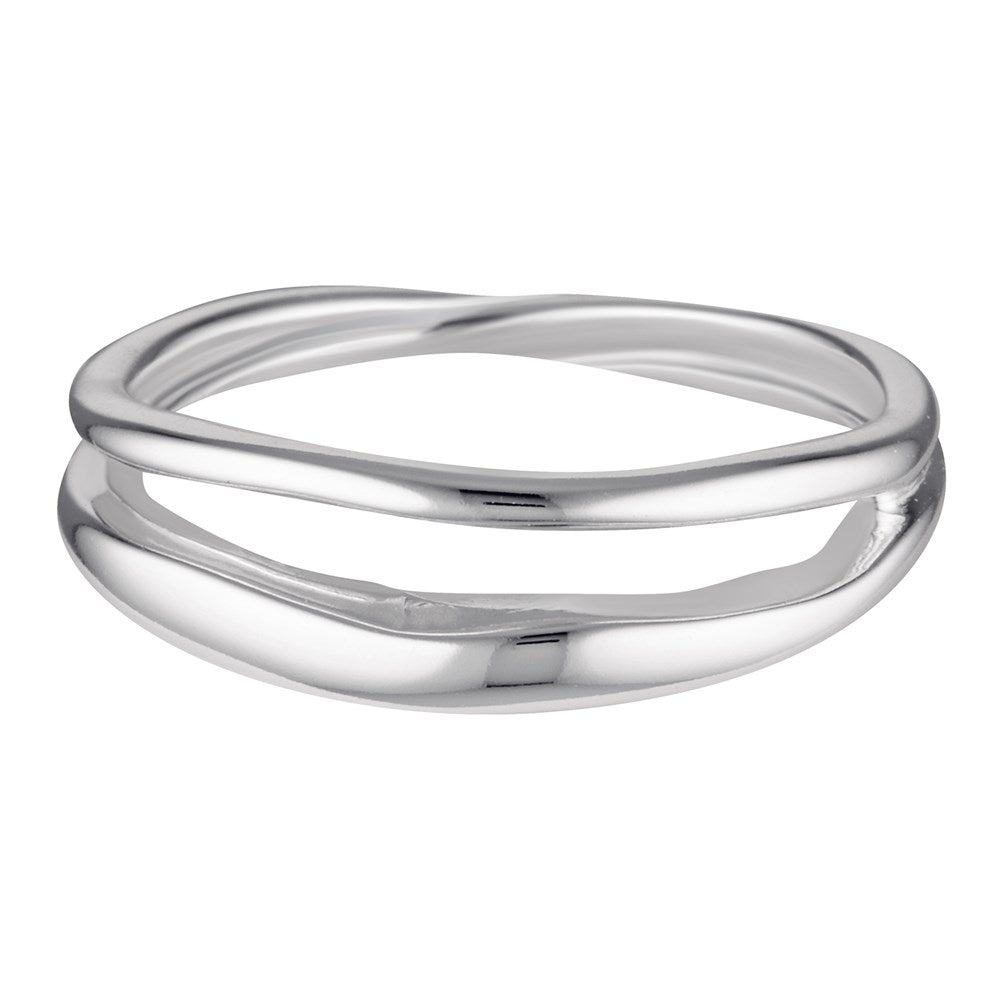 Silver Split Dome Ring