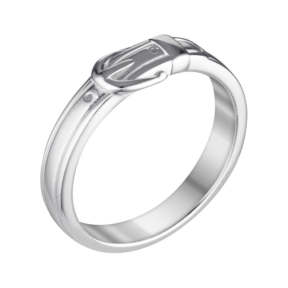 Silver Buckle Ring