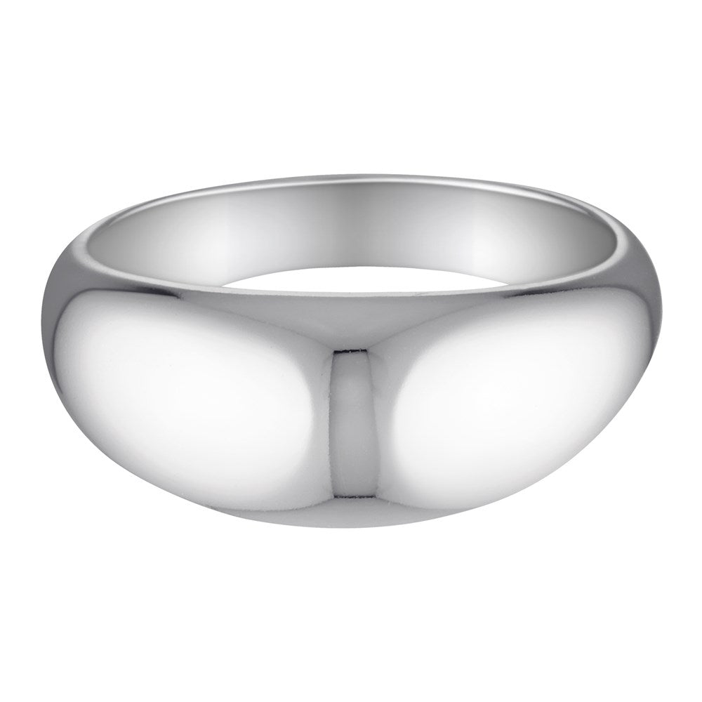 Silver Wide Dome Ring