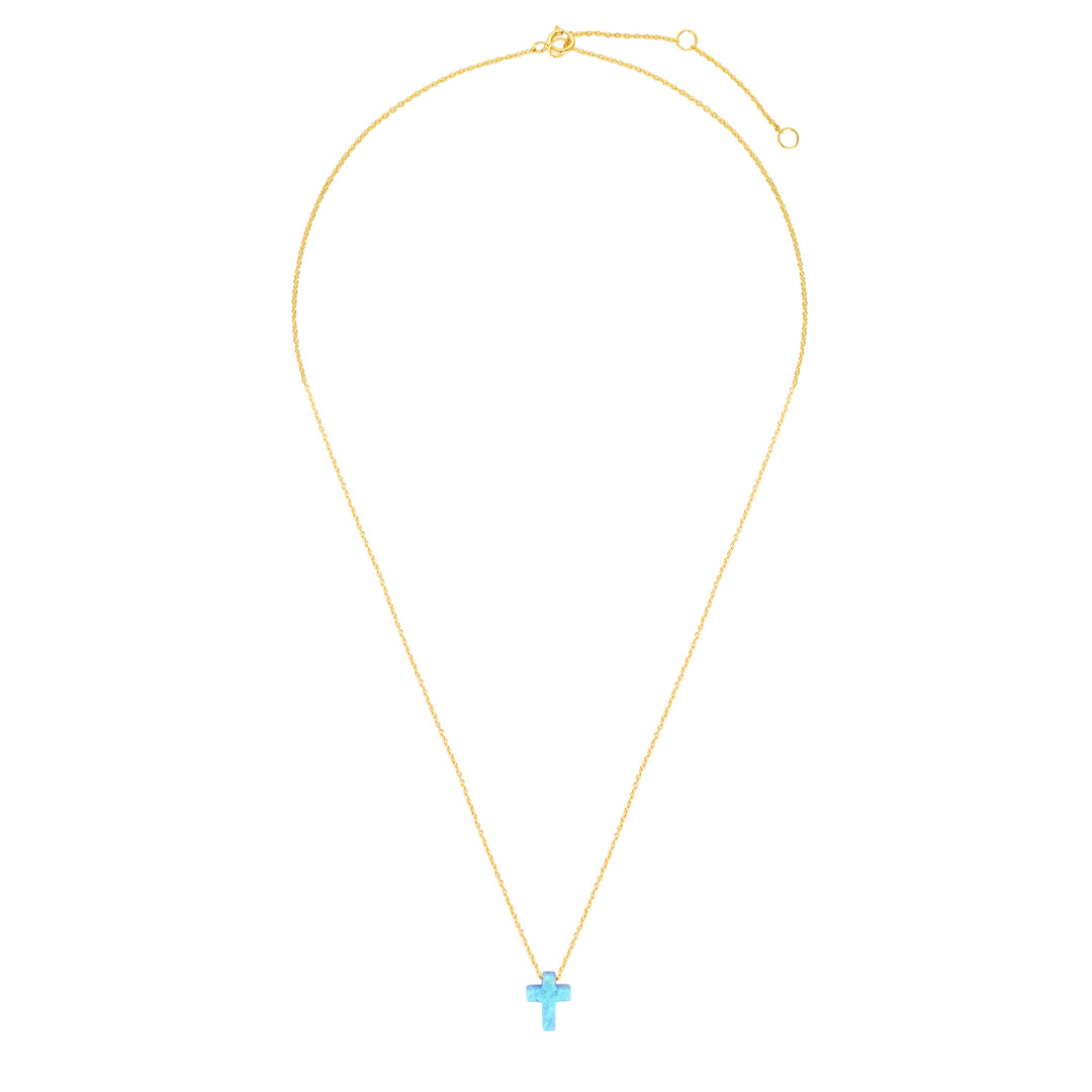 Opalite Cross Necklace