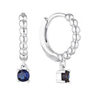 Bubble Huggie Hoop Drop Earrings Silver 1 - Australian Jewellery Brand Bowerbird Jewels
