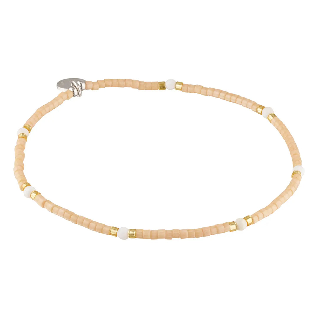 Colour Splice Pink Shell Gemstone Stacking Bracelets 1 - Australian Jewellery Brand Bowerbird Jewels