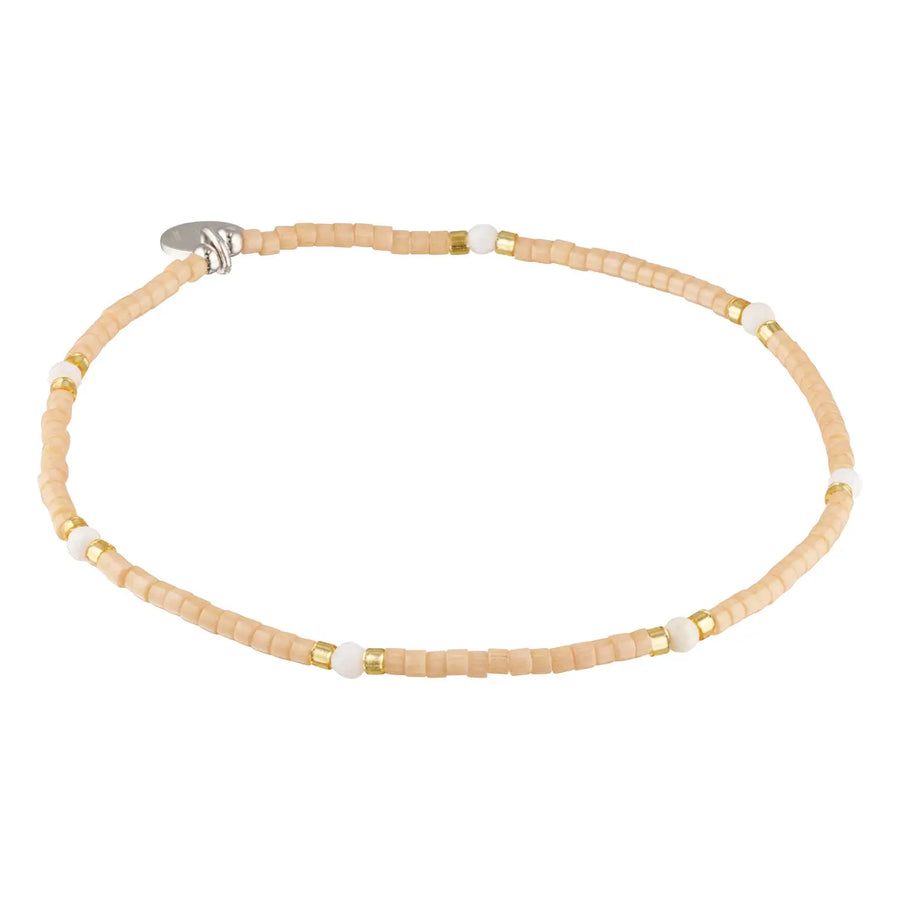 Colour Splice Pink Shell Gemstone Stacking Bracelets 1 - Australian Jewellery Brand Bowerbird Jewels