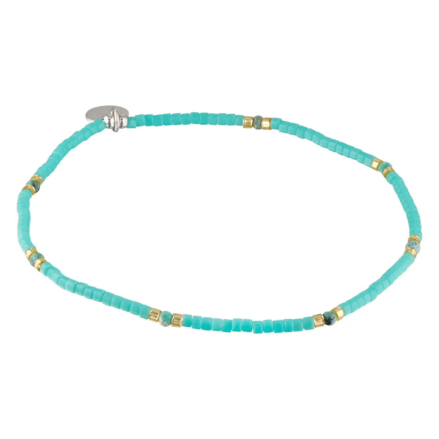 Colour Splice Turquoise Gemstone Stacking Bracelet 1 - Australian Jewellery Brand Bowerbird Jewels