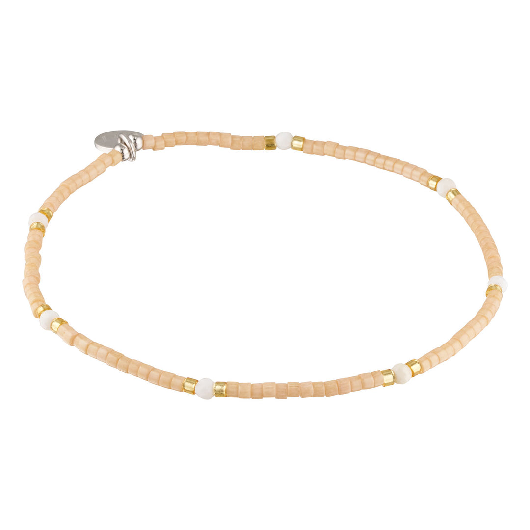 Colour Splice Pink Shell Gemstone Stacking Bracelets-Australian Jewellery Brand Bowerbird Jewels