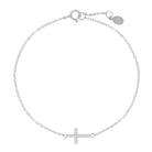 Cross Bracelet Silver 2 - Bowerbird Jewels - Online Jewellery Store