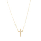 Cubic Zirconia Cross Gold 3 - Bowerbird Jewels - Online Jewellery Store