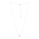 Cubic Zirconia Cross Gold 4 - Bowerbird Jewels - Online Jewellery Store