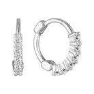 Cubic Zirconia Sterling Silver Huggie Earrings - Australian Jewellery Brand Bowerbird Jewels