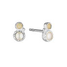 Empowered Organic Stud Earrings Silver 1 - Australian Jewellery Brand Bowerbird Jewels