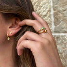 Energised Organic Stacking Ring Gold 2 - Australian Jewellery Brand Bowerbird Jewels