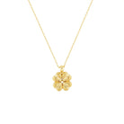 Four Leaf Clover Pendant Necklace in Sterling Silver or Gold Gold 1 - Australian Jewellery Brand Bowerbird Jewels