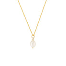 Gold Filled Drop Pearl Necklace Gold 1 - Australian Jewellery Brand Bowerbird Jewels