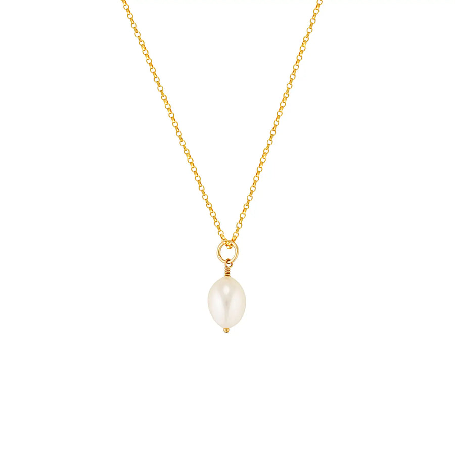 Gold Filled Drop Pearl Necklace Gold 1 - Australian Jewellery Brand Bowerbird Jewels