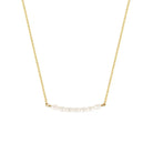 Gold Filled Pearl Line Necklace Gold 1 - Australian Jewellery Brand Bowerbird Jewels