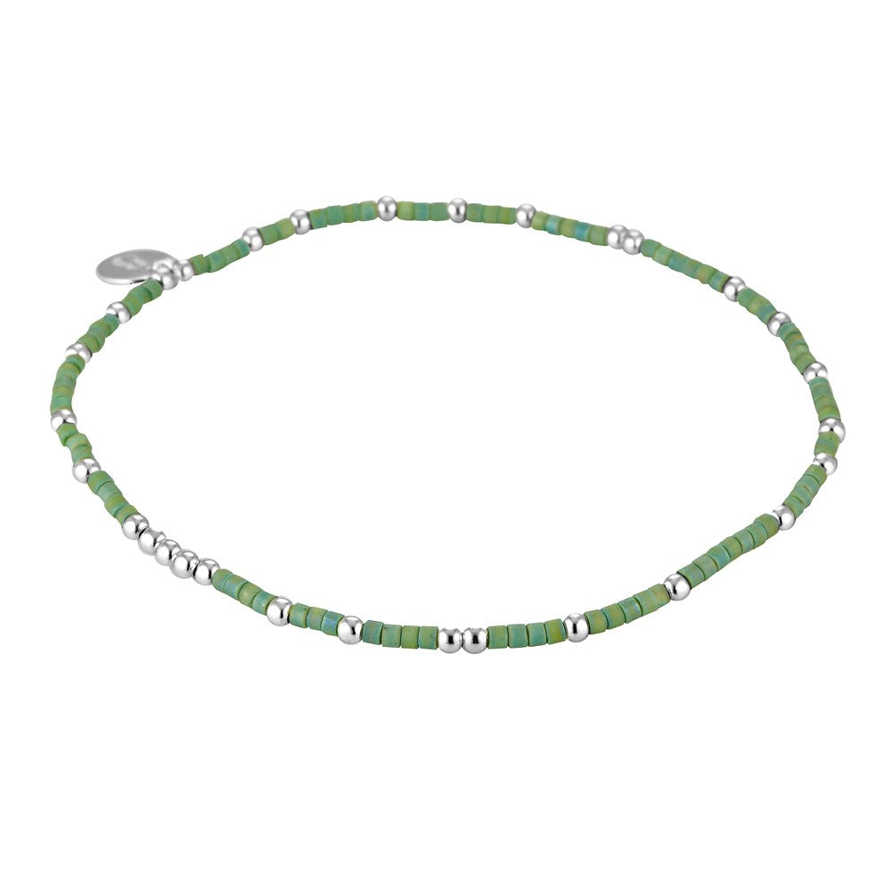 Kilig Beaded Stacking Bracelet Fern 1 - Bowerbird Jewels - Online Jewellery Store